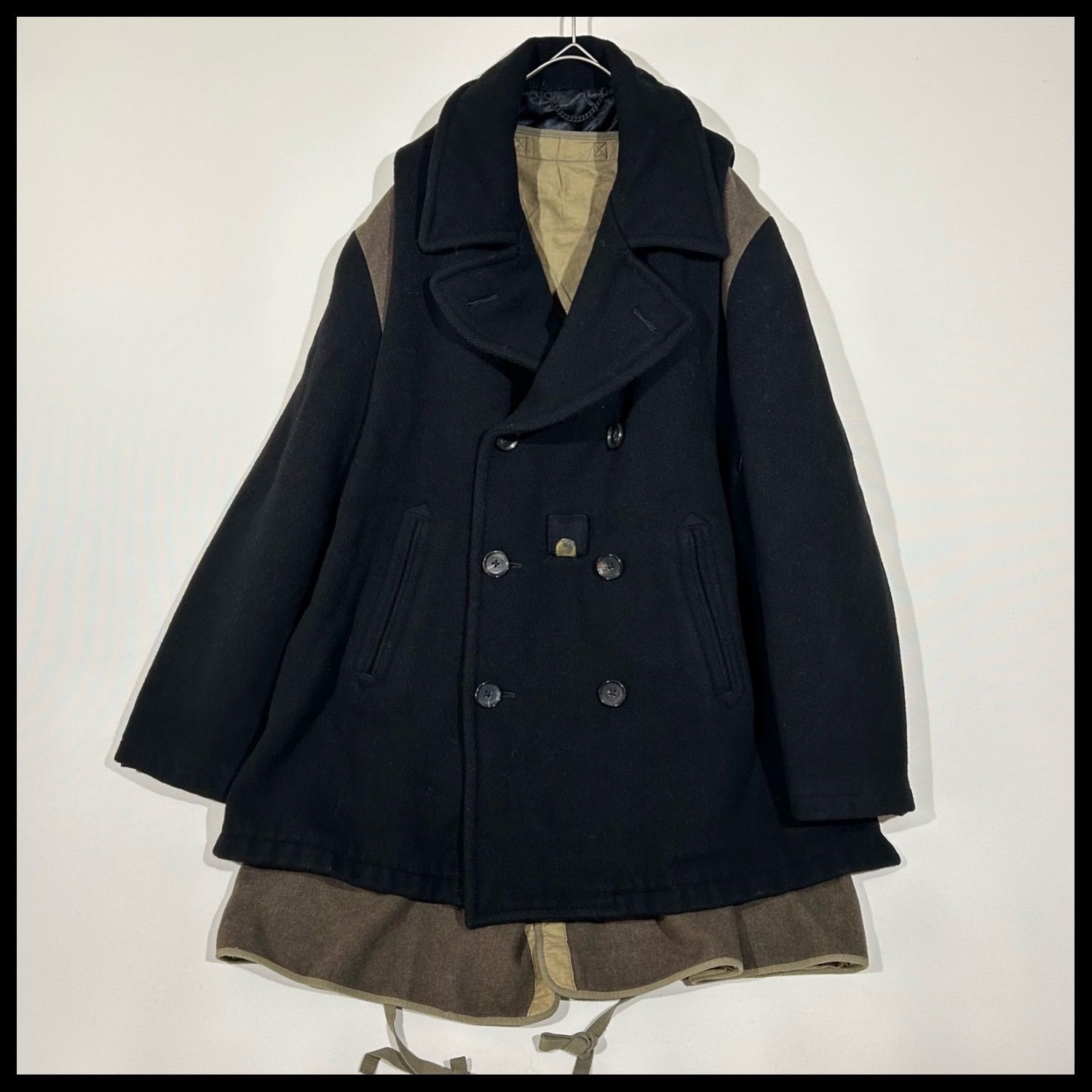 希少】 ミハラヤスヒロ Miharayasuhiro Pコート ミリタリーコート