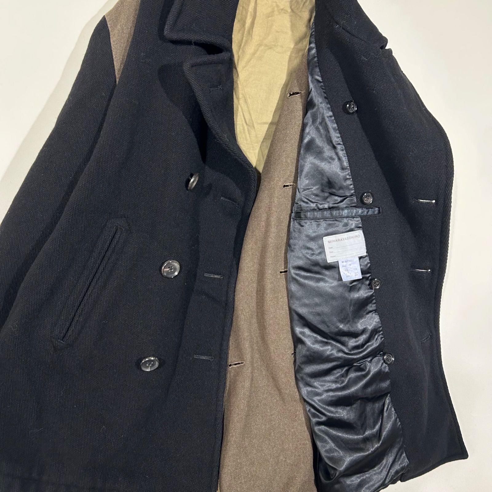希少】 ミハラヤスヒロ Miharayasuhiro Pコート ミリタリーコート
