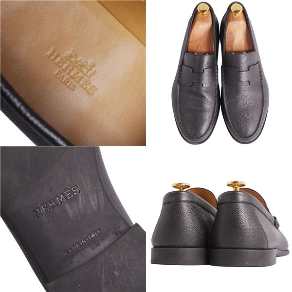 美品 エルメス HERMES ローファー 2023 ケネディ モカシン Hロゴ