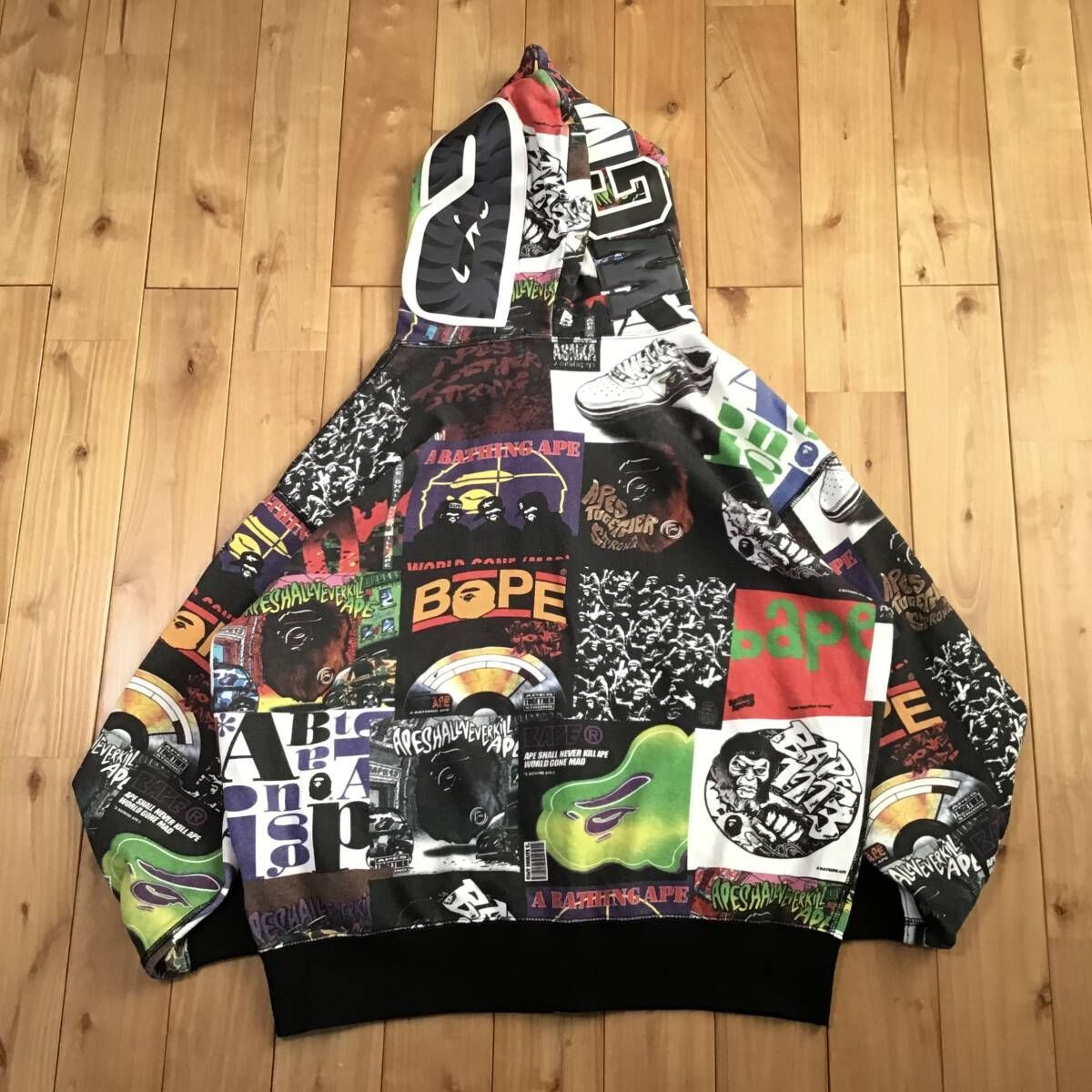 Album Monogram shark full zip hoodie Sサイズ シャーク パーカー a