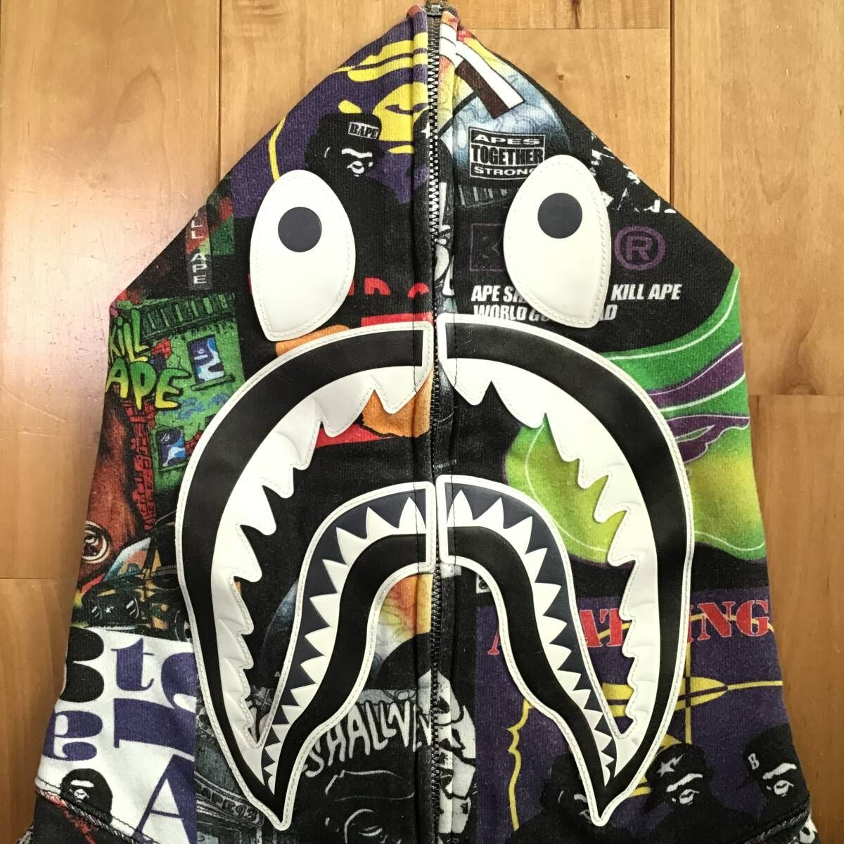 Album Monogram shark full zip hoodie Sサイズ シャーク パーカー a