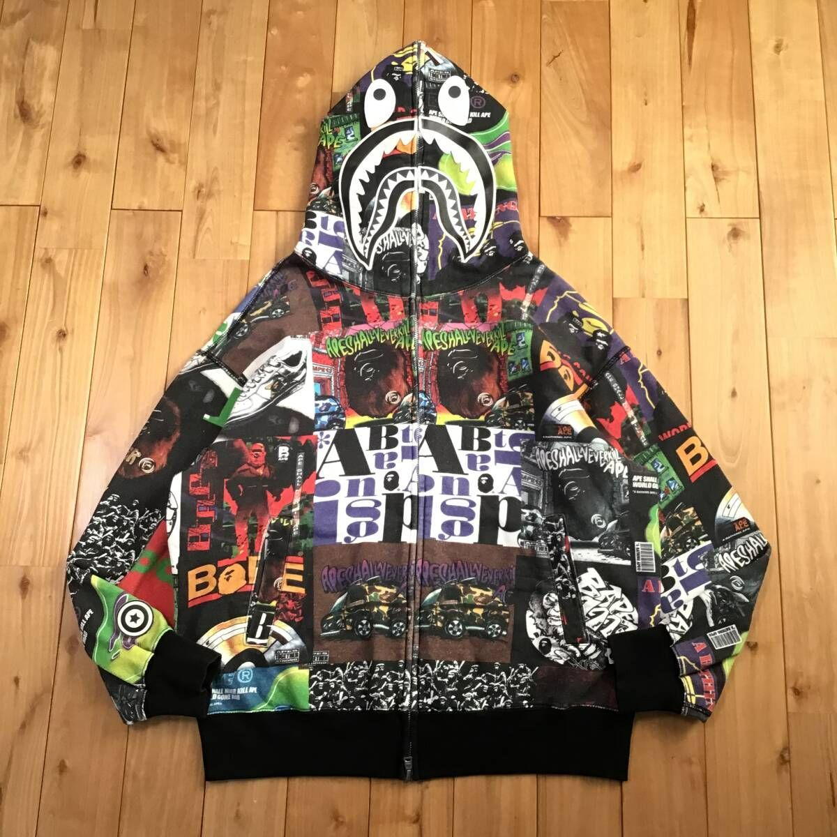 Album Monogram shark full zip hoodie Sサイズ シャーク パーカー a