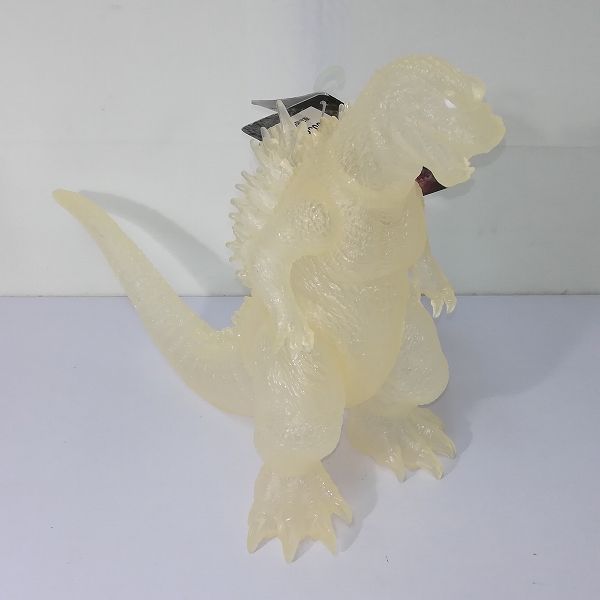 mC 023 b バンダイ ムービーモンスターシリーズ ゴジラ2002 2002年新春 版 クリアバージョン ゴジラ×モスラ×メカゴジラ 東京SOS ソフビ 本体全高 約22 cm L