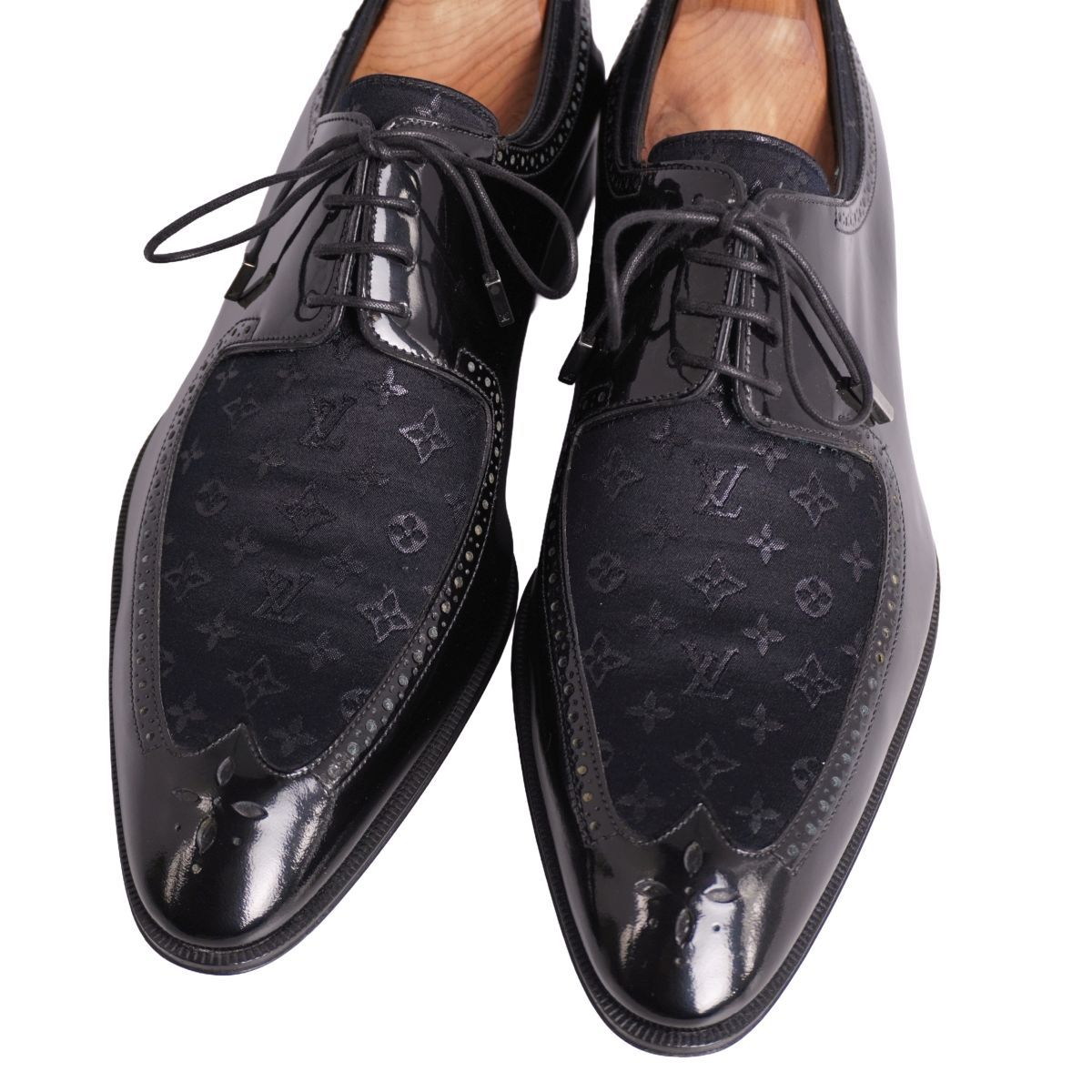 未使用 ルイヴィトン LOUIS VUITTON レザーシューズ ダービーシュー