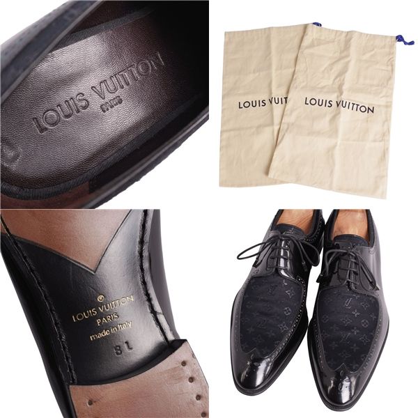 未使用 ルイヴィトン LOUIS VUITTON レザーシューズ ダービーシュー