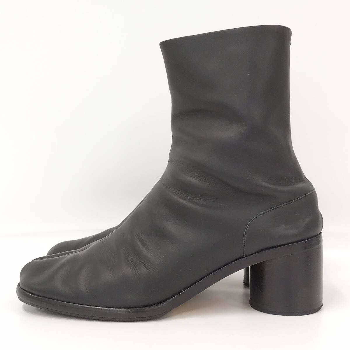 Maison Margiela タビブーツ レザー ブラック 表記サイズ45