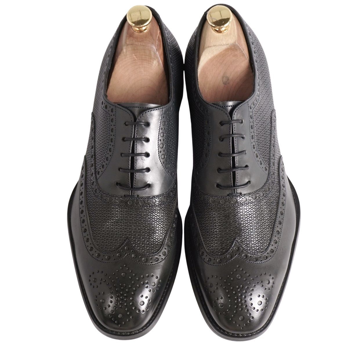 未使用 ジョルジオアルマーニ GIORGIO ARMANI レザーシューズ オッ