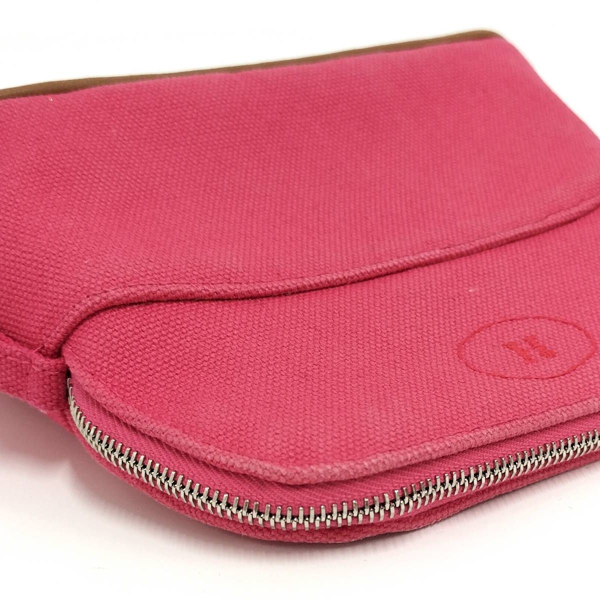 HERMES ボリードポーチ16 ミニミニ キャンバス ピンク - メルカリ
