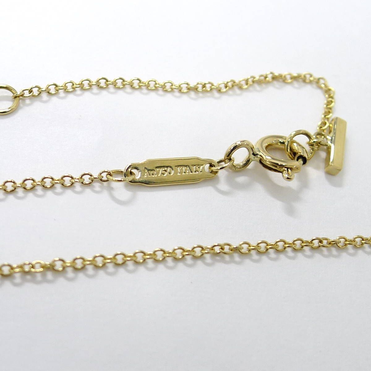 Tiffany＆Co. ネックレス Tスマイル スモール 750YG K18YG イエロー