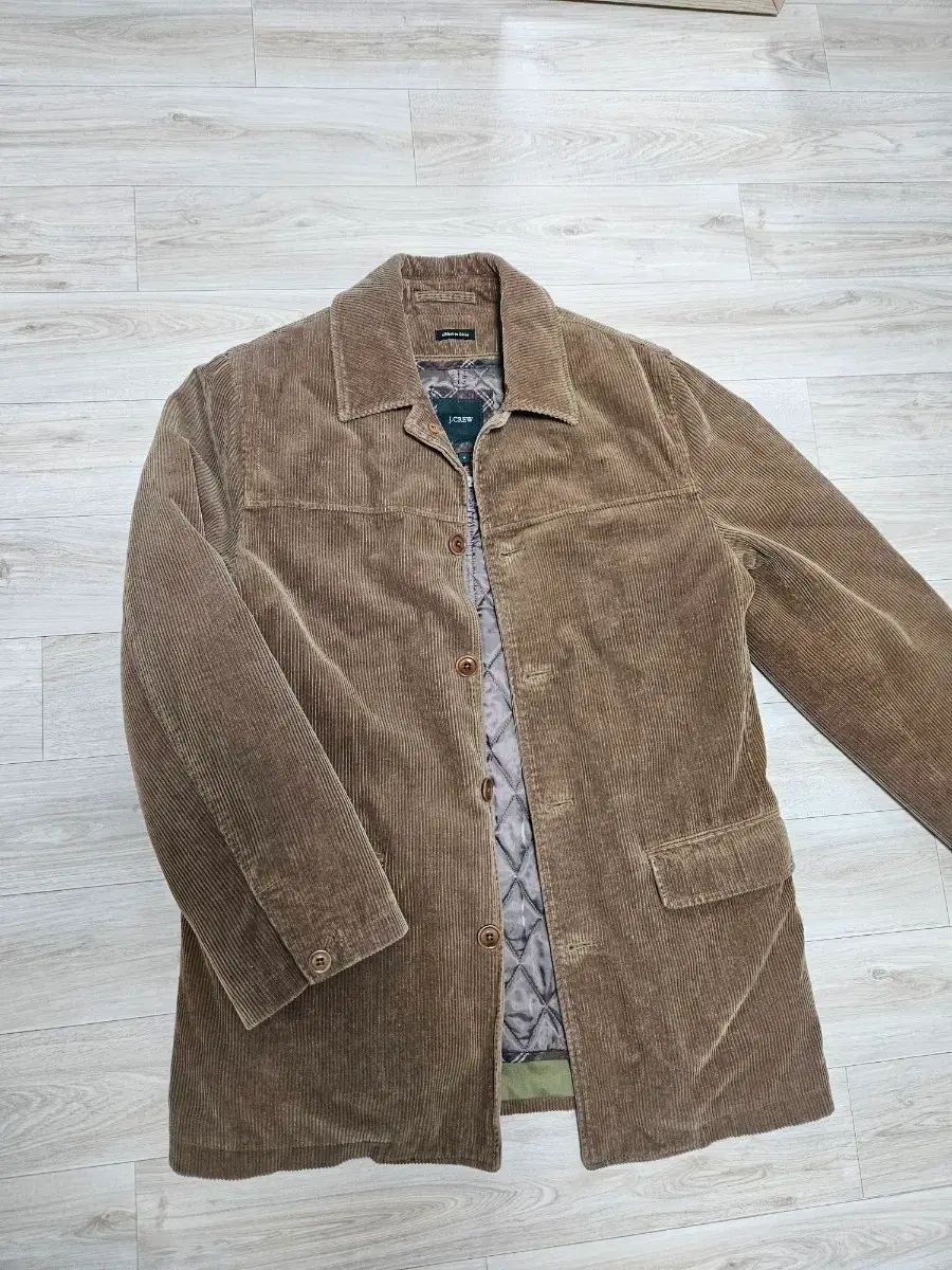 メンズ 90S J.CREW レザー カーコートジャケット ブラウン ジェイクルー