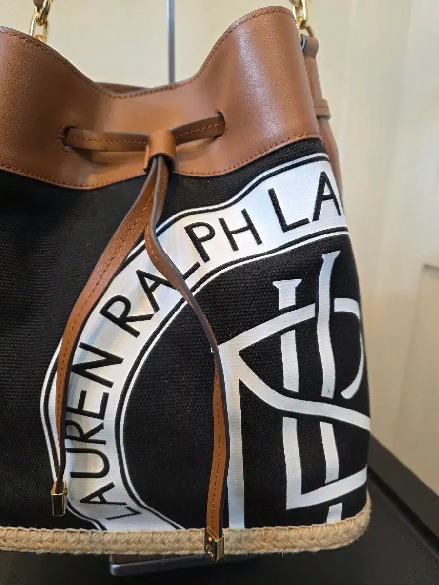 ポロラルフローレン バケットバッグ ブラック キャンバス バッグ