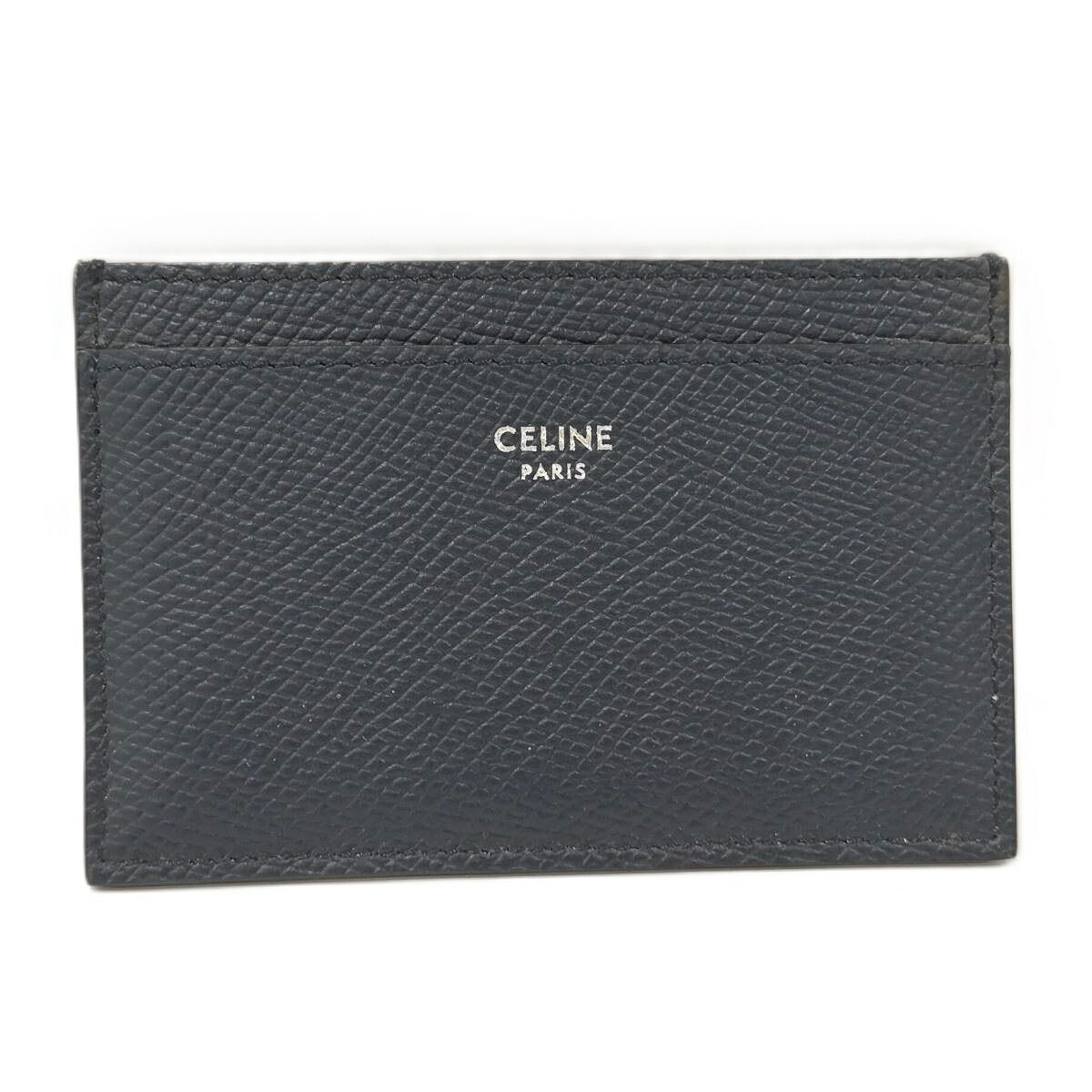 CELINE カードケース レザー ネイビー