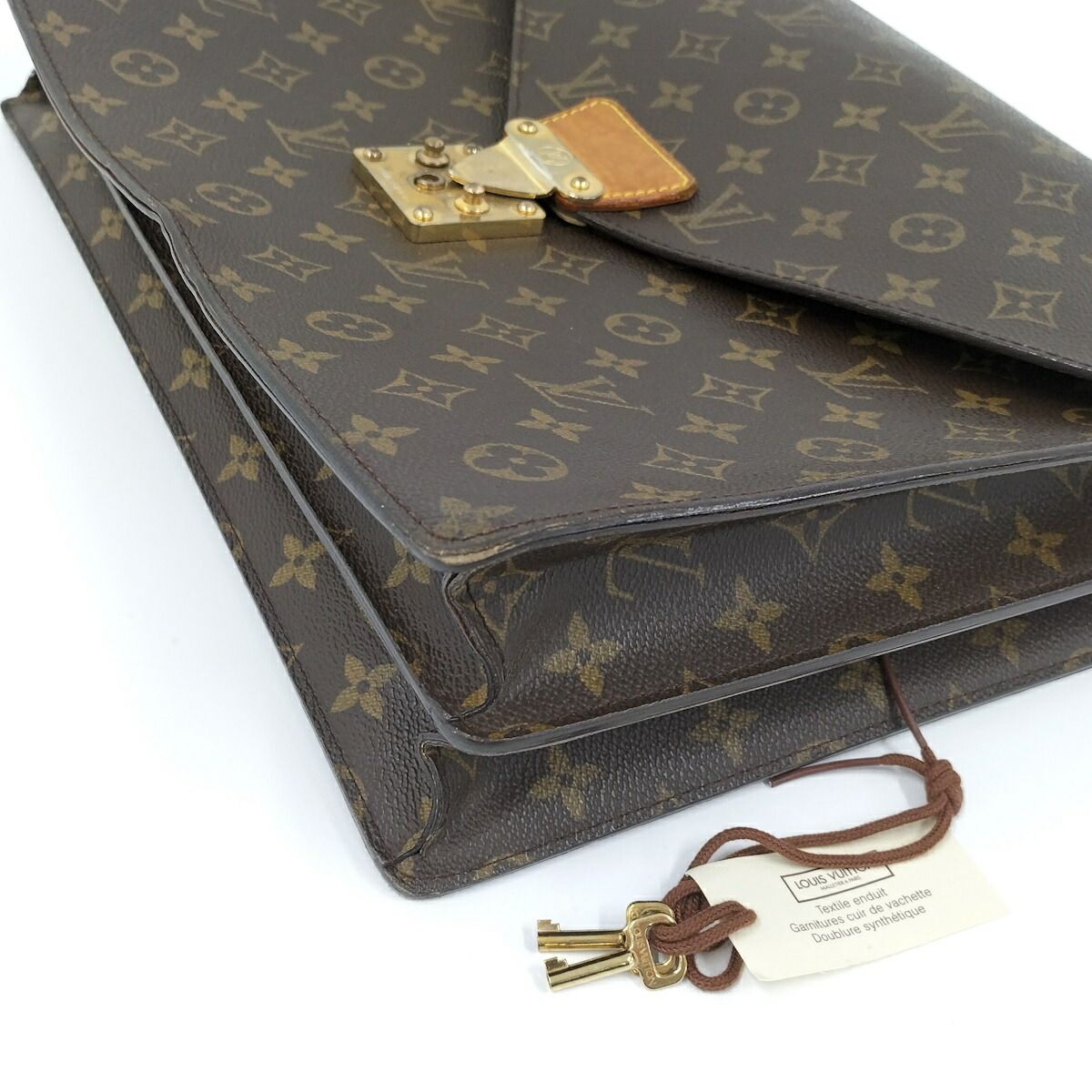 LOUISVUITTON セルヴィエット コンセイエ ビジネスバッグ モノグラム