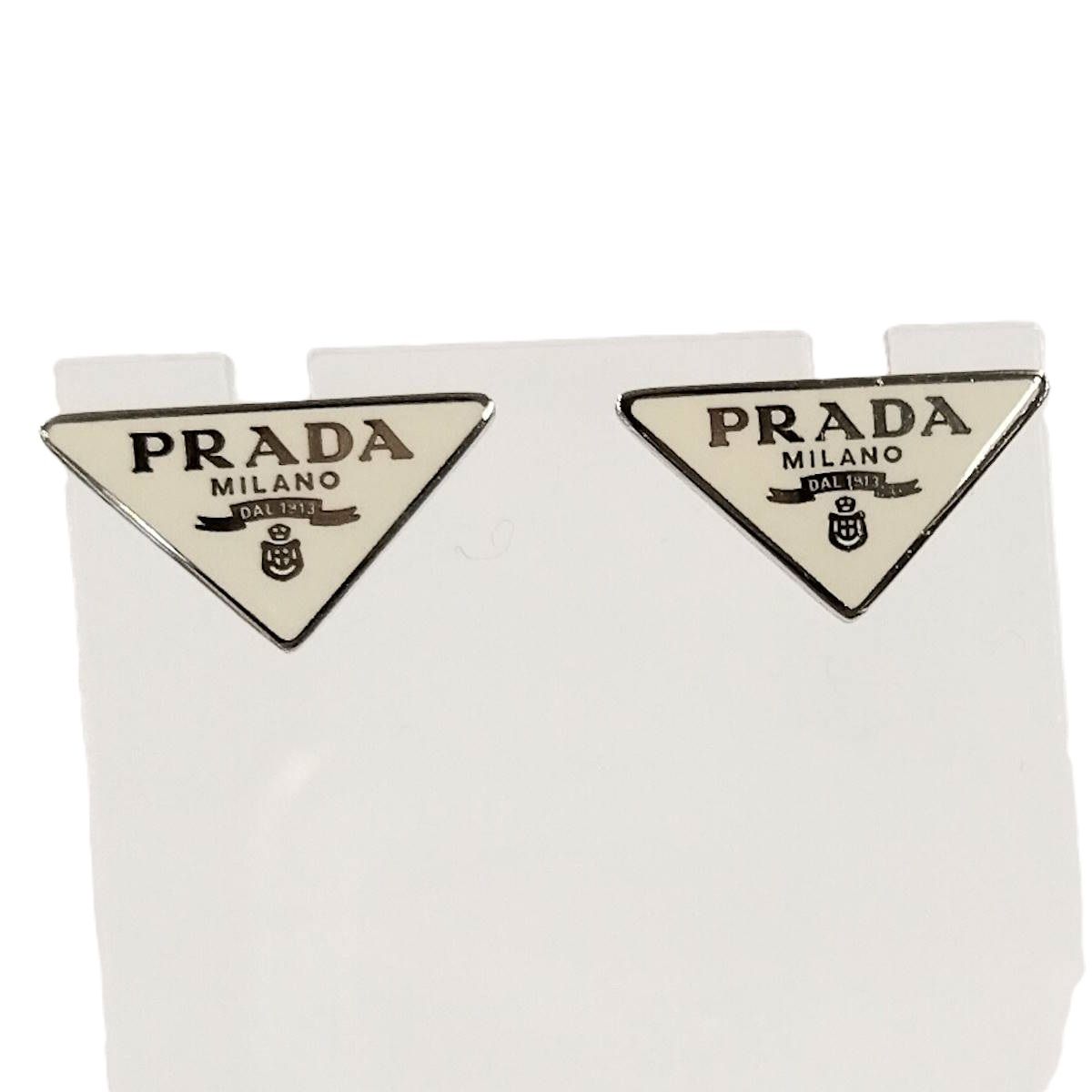 PRADA ピアス ロゴプレート SV 925 シルバー925 シルバー