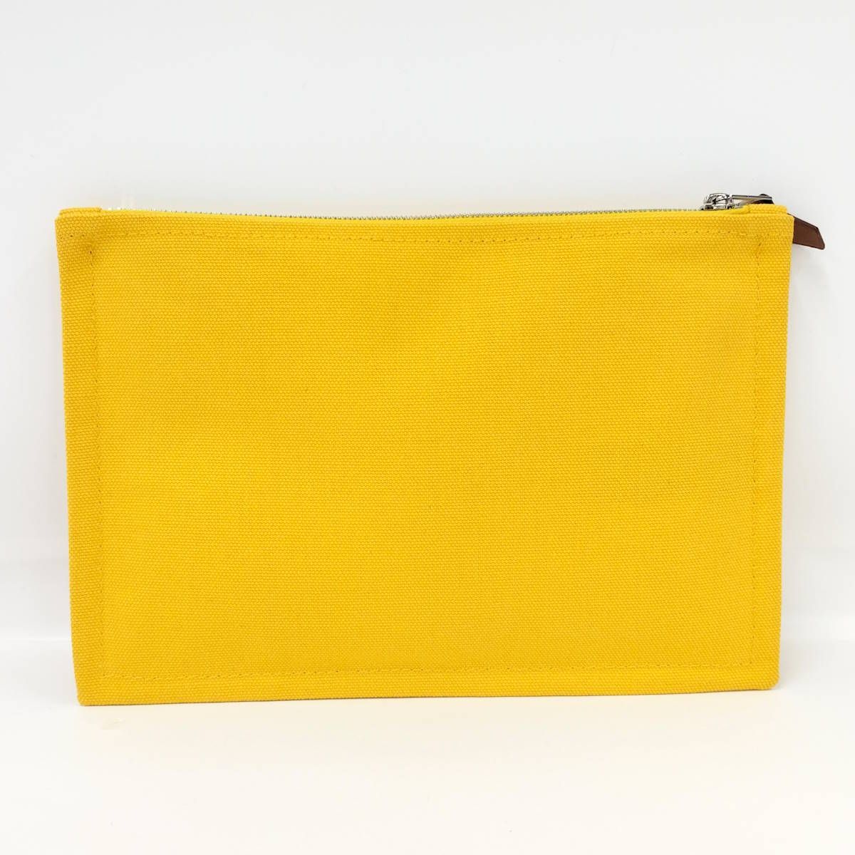 HERMES ヨッティングPM ポーチ キャンバス イエロー - メルカリ