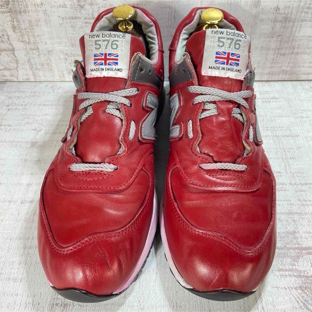 new balance ニューバランス M576 RED レザースニーカー イングランド