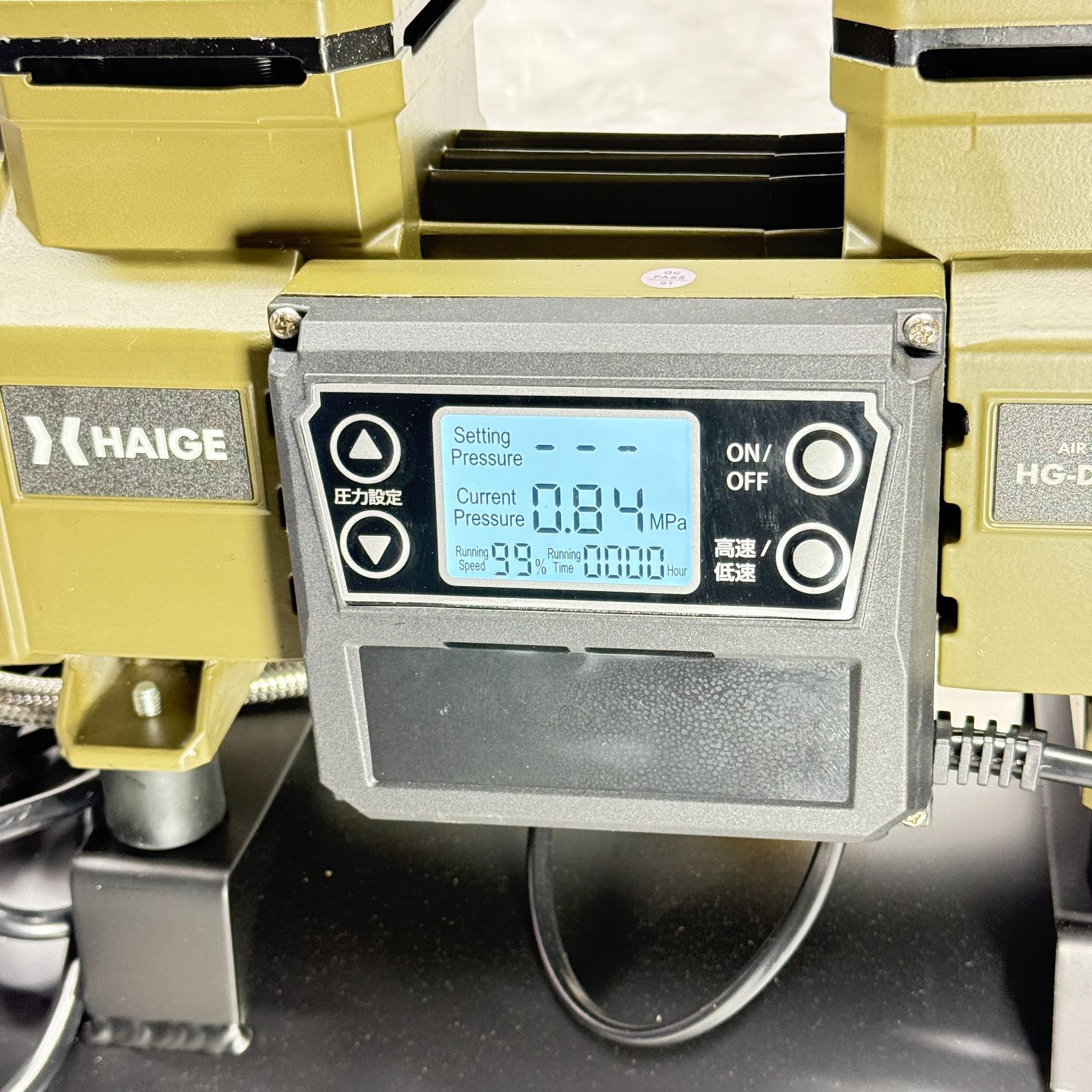  エアーコンプレッサー 100 V 17 L オイルレス 最大圧力0 9 MPa 静音 小型 HG 1245 1 ディスクグラインダー サンダーパッド コンプレッサー エアーツール