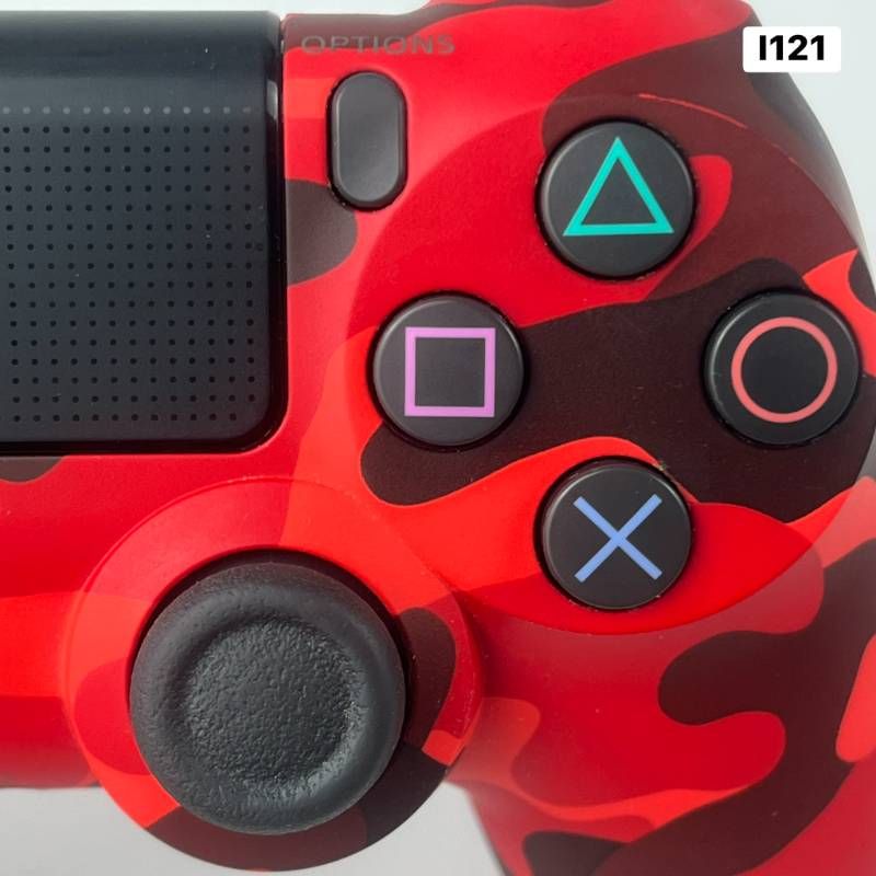 ∞I121【限定カラー】SONY DUALSHOCK4 レッドカモフラージュ USBコード