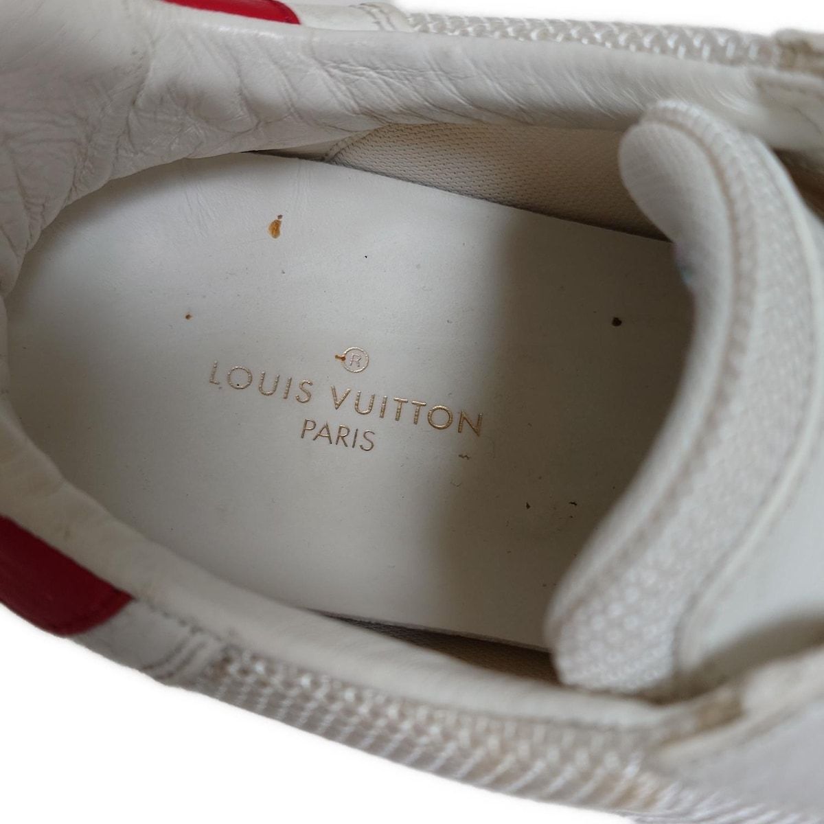LOUIS VUITTON(ルイヴィトン) スニーカー 7 メンズ - 白×レッド