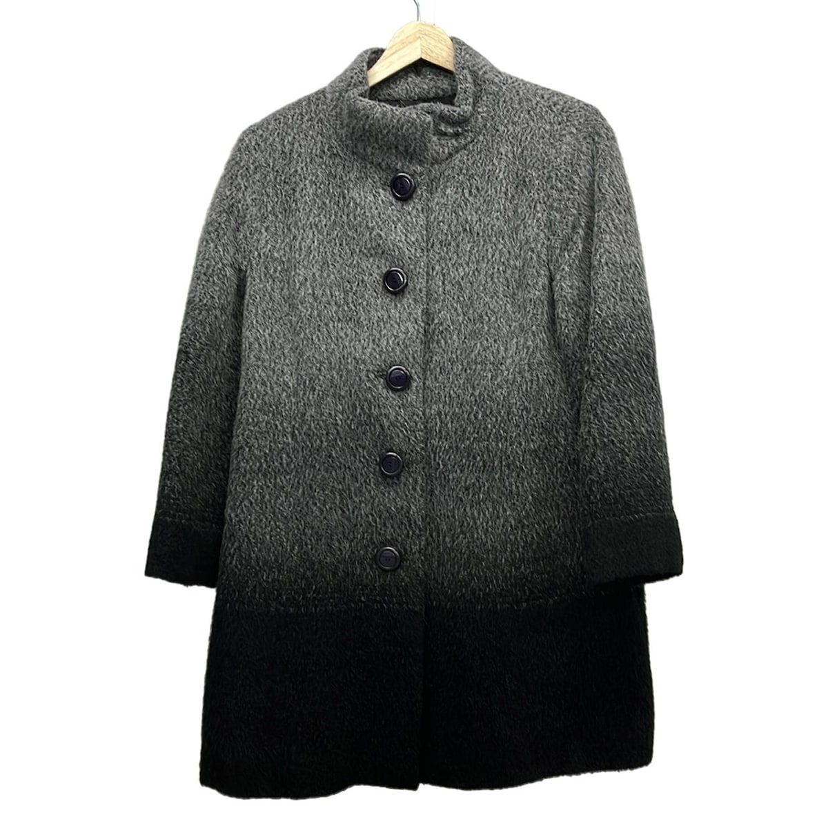 レリアン コート 13 レディース 新品同様 黒 冬物 Leilian Leilian 