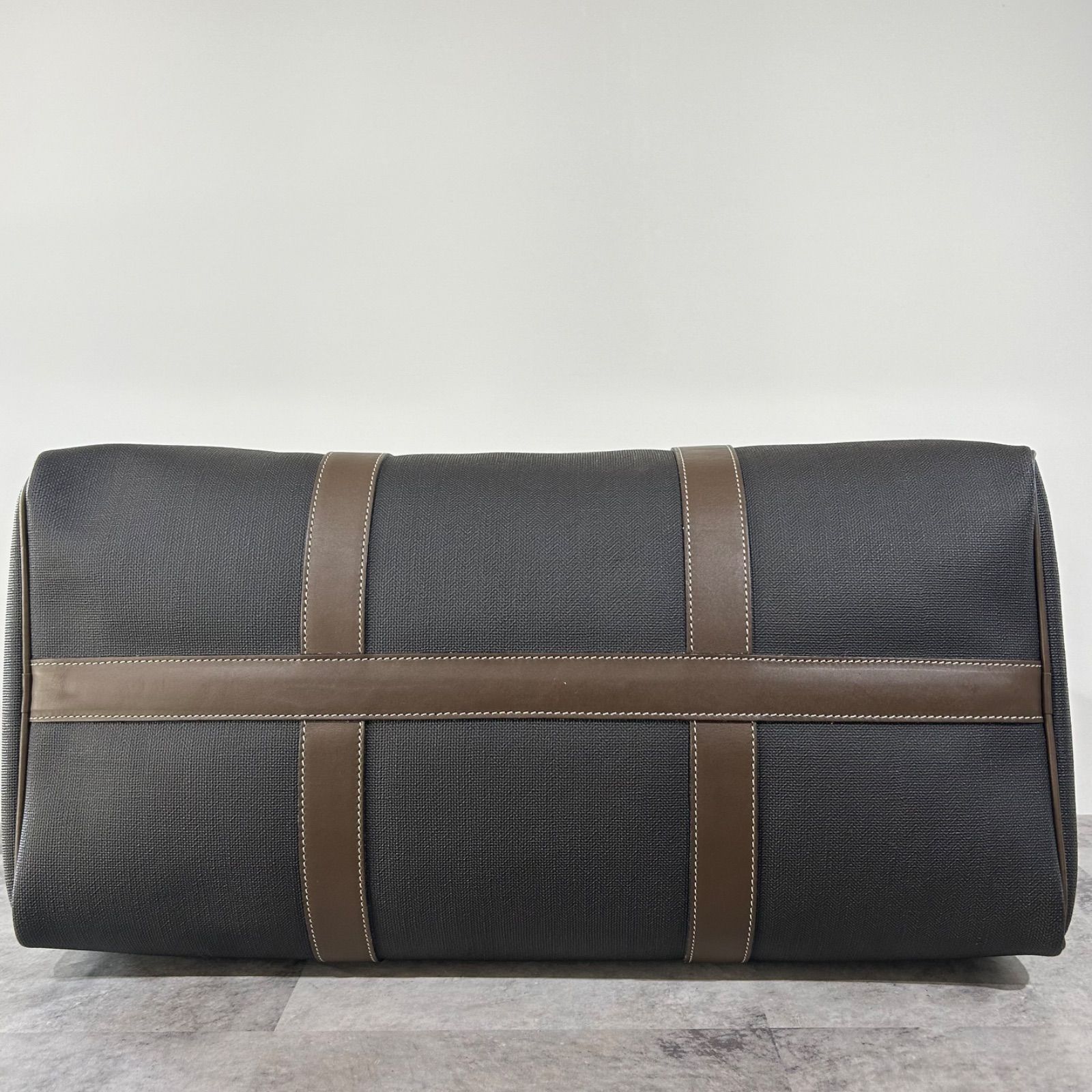 美品】 ダンヒル Dunhill ヘリンボーン ボストンバッグ 鍵付き 旅行