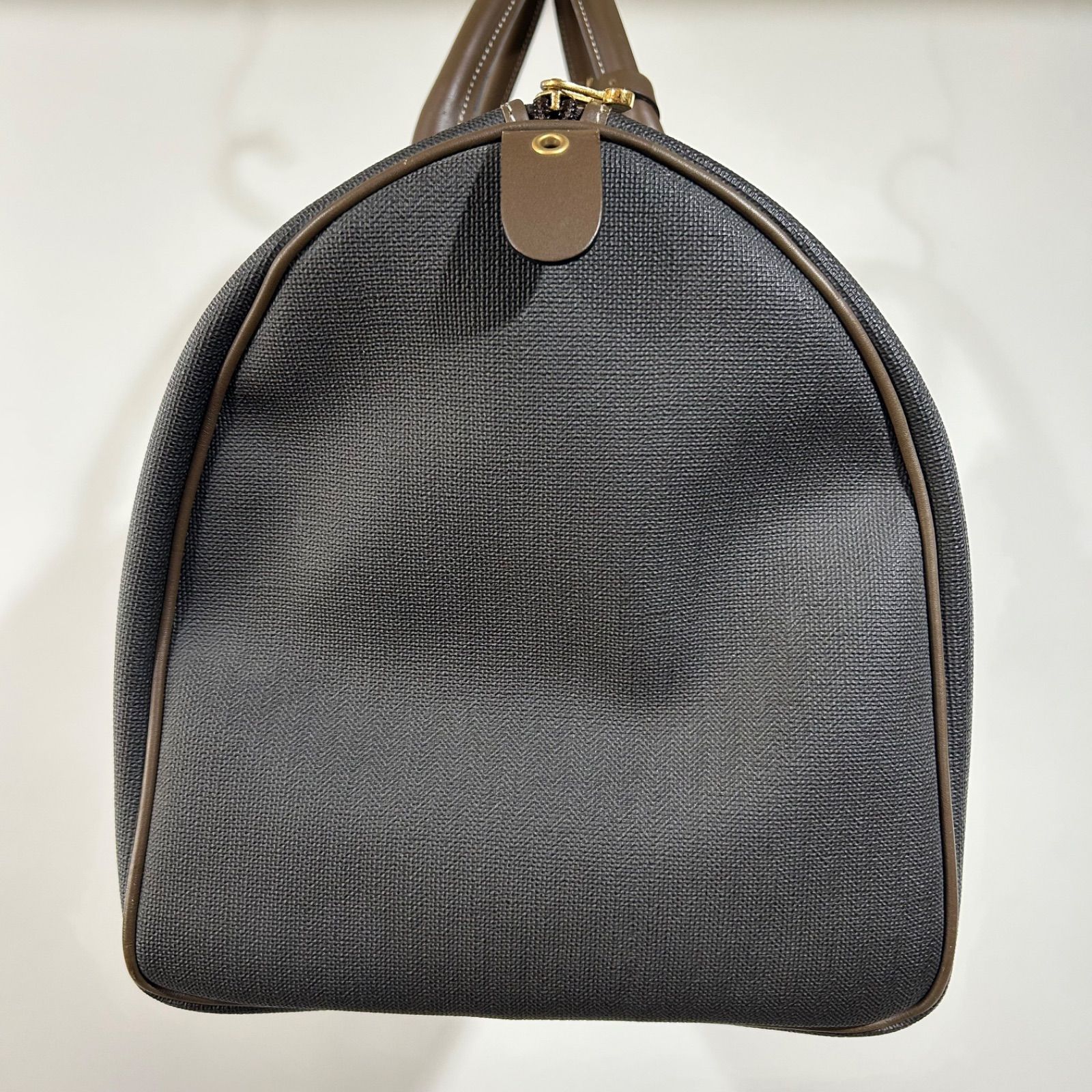 美品】 ダンヒル Dunhill ヘリンボーン ボストンバッグ 鍵付き 旅行