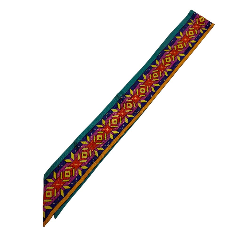 HERMES エルメス バレリーナ ツイリー スカーフ グリーン レディース