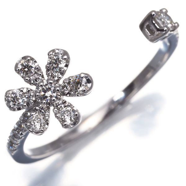 ポンテヴェキオ リング ダイヤ ダイヤモンド 0.25ct フラワー 12号