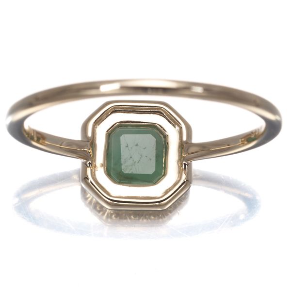 アガット リング エメラルド スクエア 11号 K10YG #178751 - メルカリ