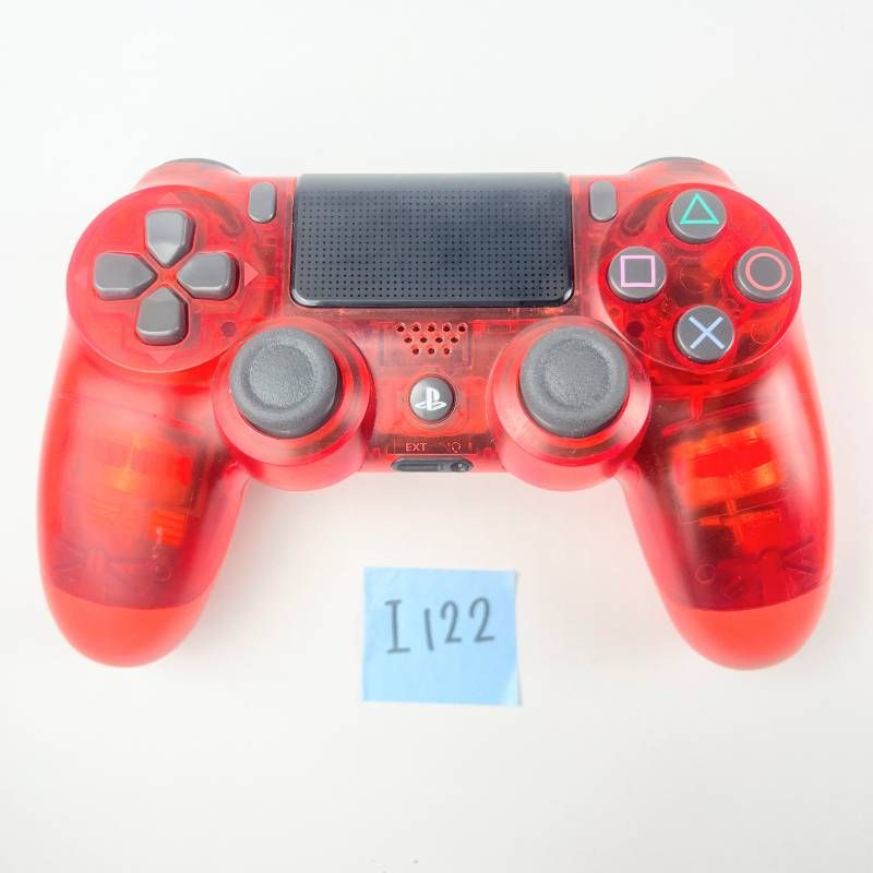 ∞I122【限定カラー】SONY DUALSHOCK4 レッドクリスタル USBコード付き