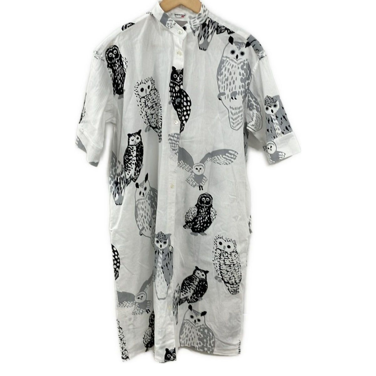 SOU・SOU(ソウソウ) ワンピース レディース美品 - 白×グレー×黒