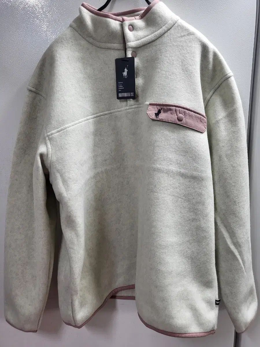ポロ フリース 95 M アイボリー ピンク