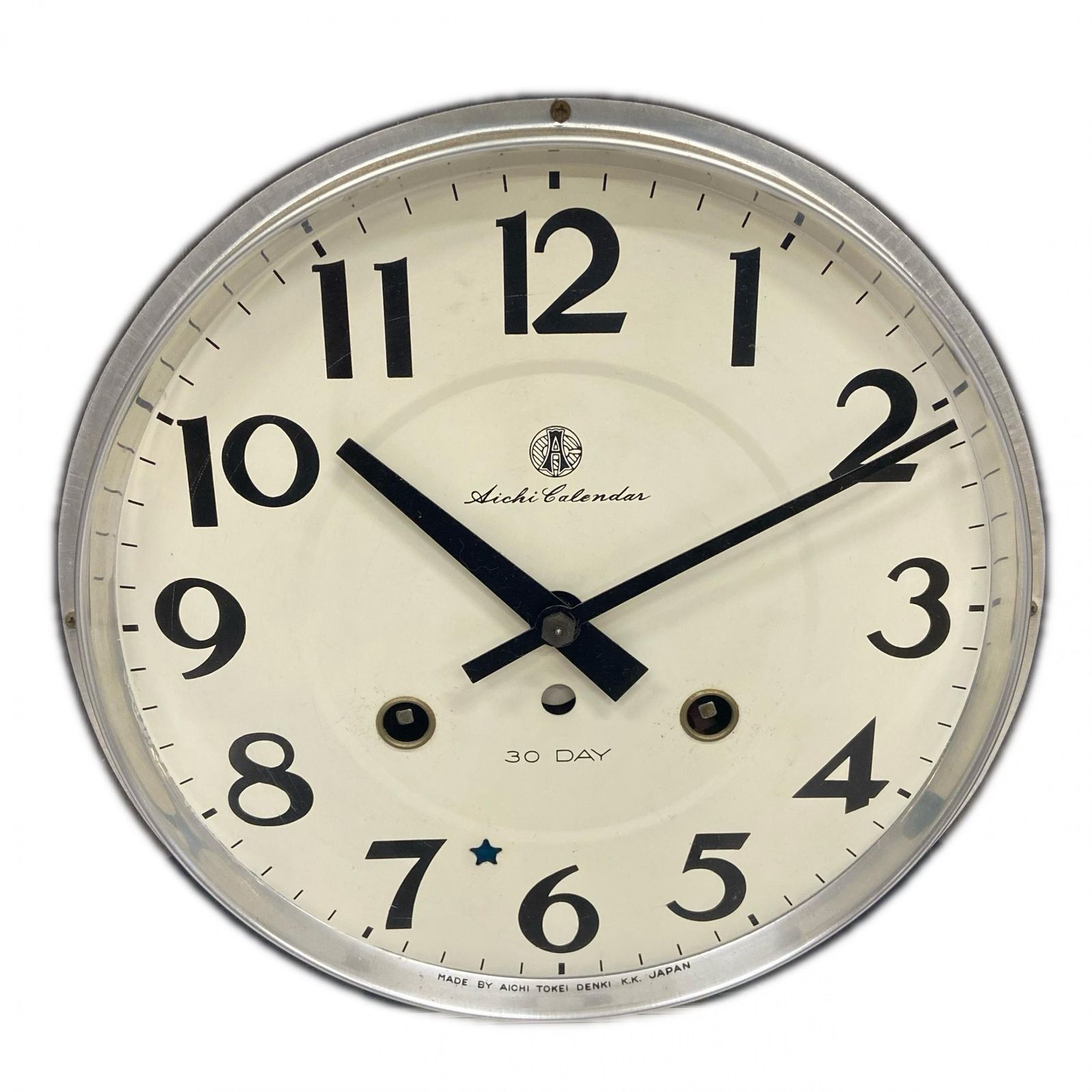 Aichi Tokei 愛知時計 AICHI CALENDAR 30 DAY 振り子時計掛時計 木目柄
