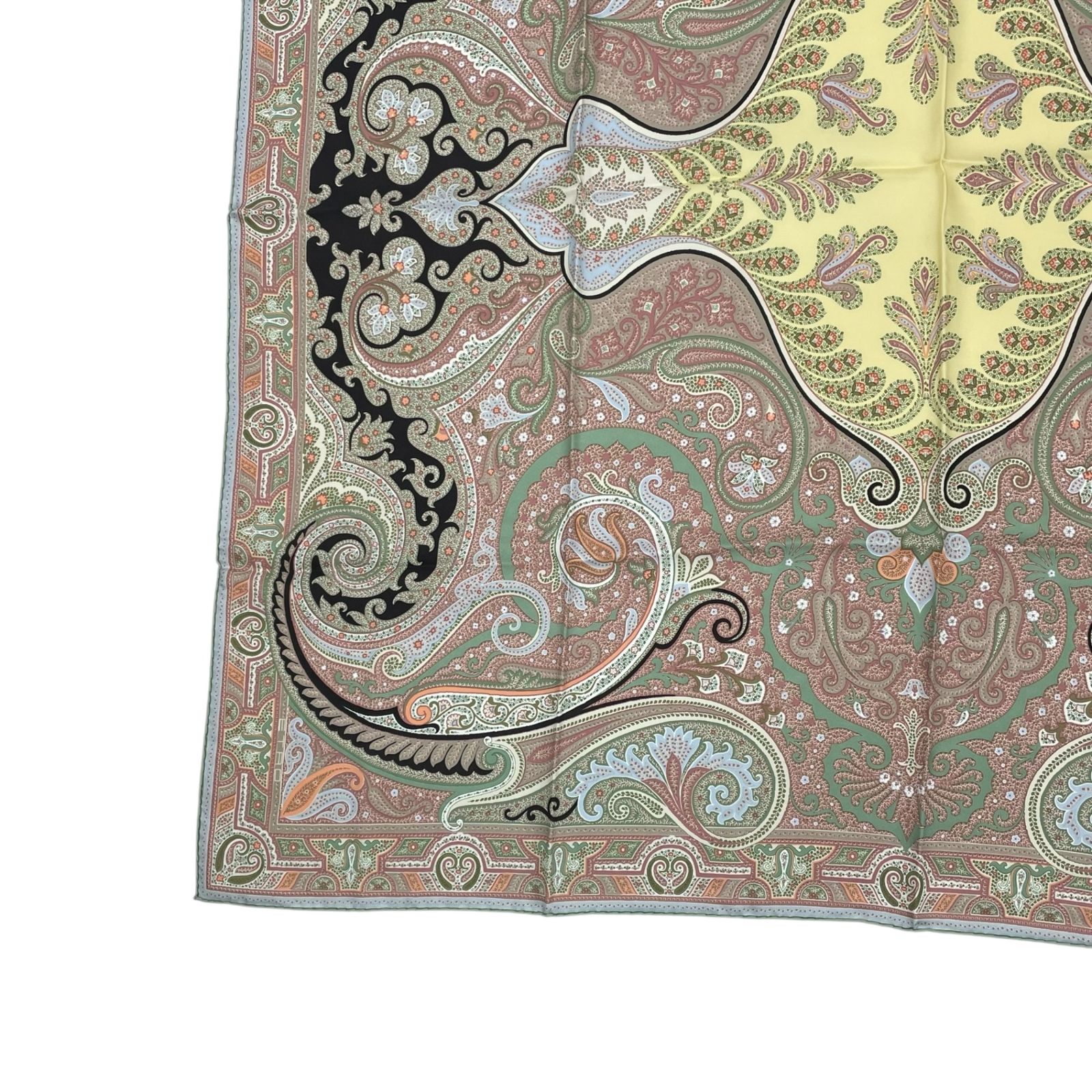 未使用品 ETRO エトロ スカーフ シルク 大判 ペイズリー柄 マルチ