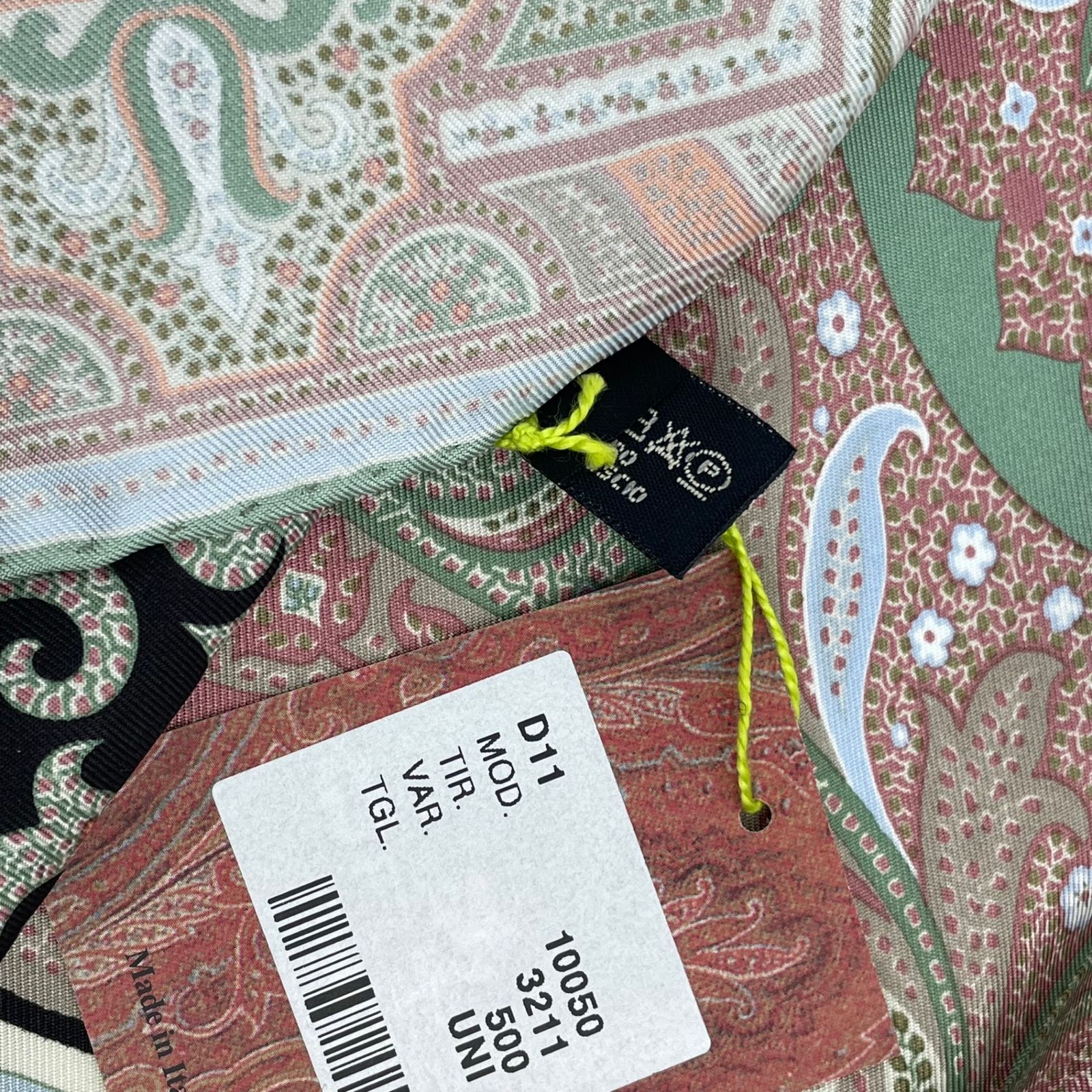 未使用品 ETRO エトロ スカーフ シルク 大判 ペイズリー柄 マルチ