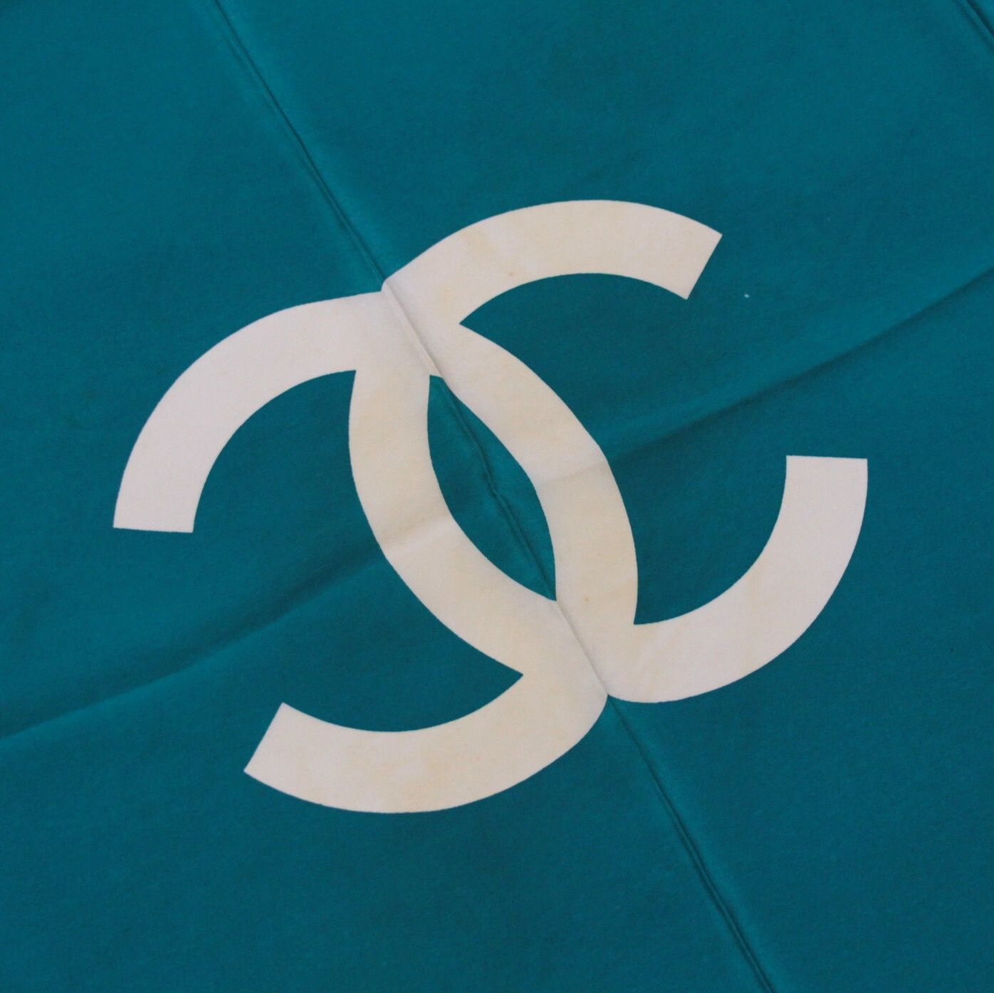 シャネル CHANEL ヴィンテージ 大判スカーフ ココマーク チェーン柄