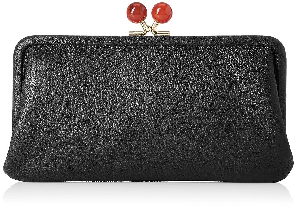 ペルケ アクリル玉がま口長財布 08-06-03161 BK