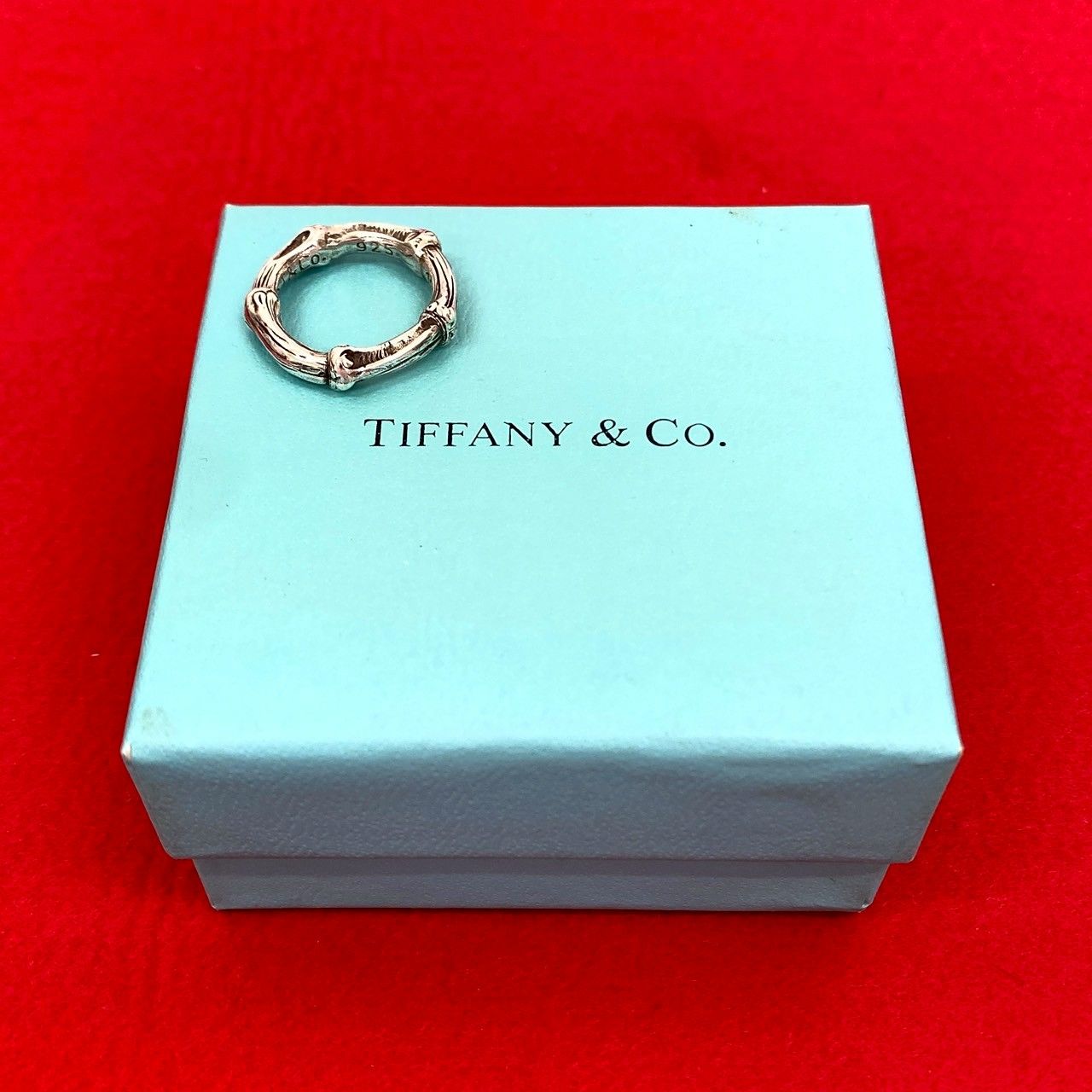極 美品 希少品 TIFFANY&Co. ティファニー バンブー モチーフ シルバー