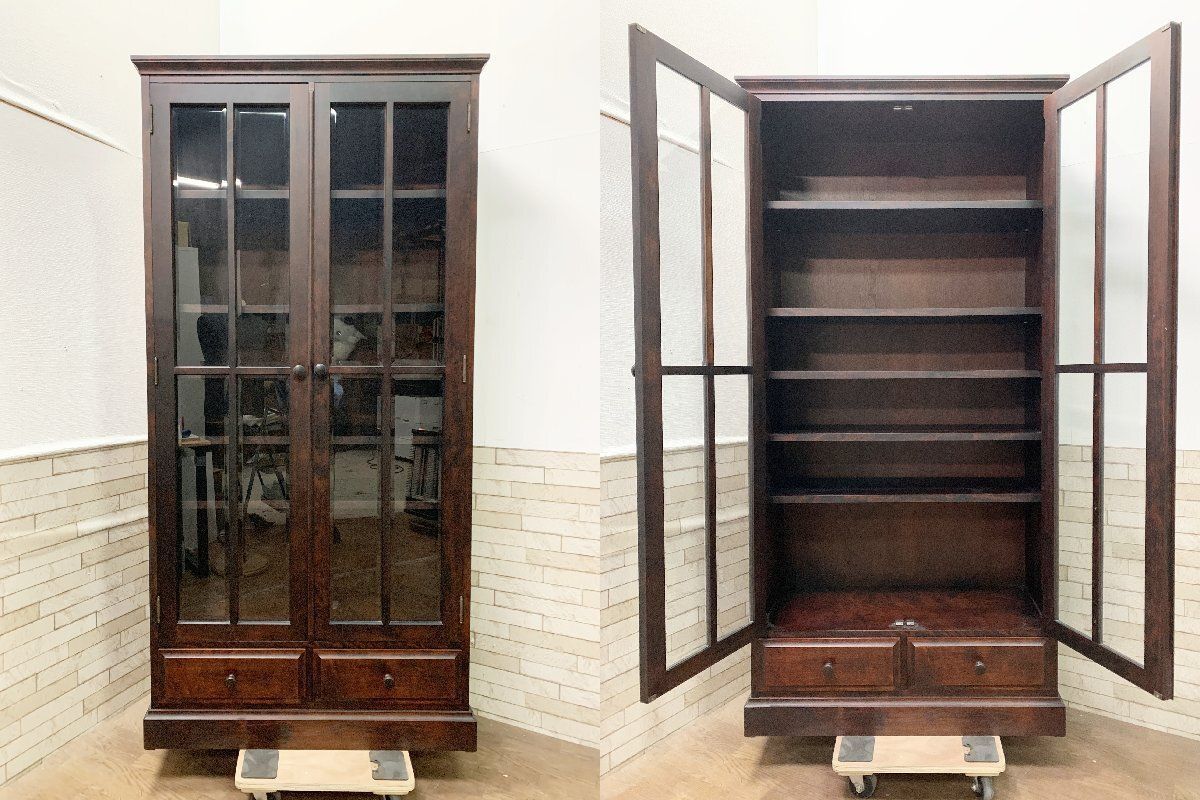 ◇和光 北海民芸 書棚 樺材 木製 本棚 飾り棚 収納棚 民芸家具