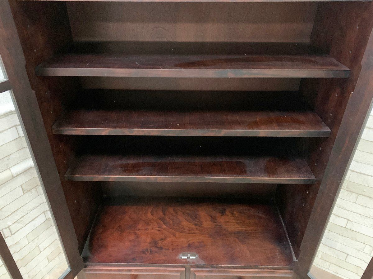 ◇和光 北海民芸 書棚 樺材 木製 本棚 飾り棚 収納棚 民芸家具