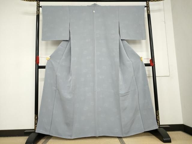 平和屋着物●創業460年・千總　色無地　花鳥丸地紋　淡藤色　小田急百貨店扱い　正絹　逸品　未使用　AABD6243cs 平和屋着物○創業460年・千總 色無地 花鳥丸地紋 淡藤色 小田急百貨店