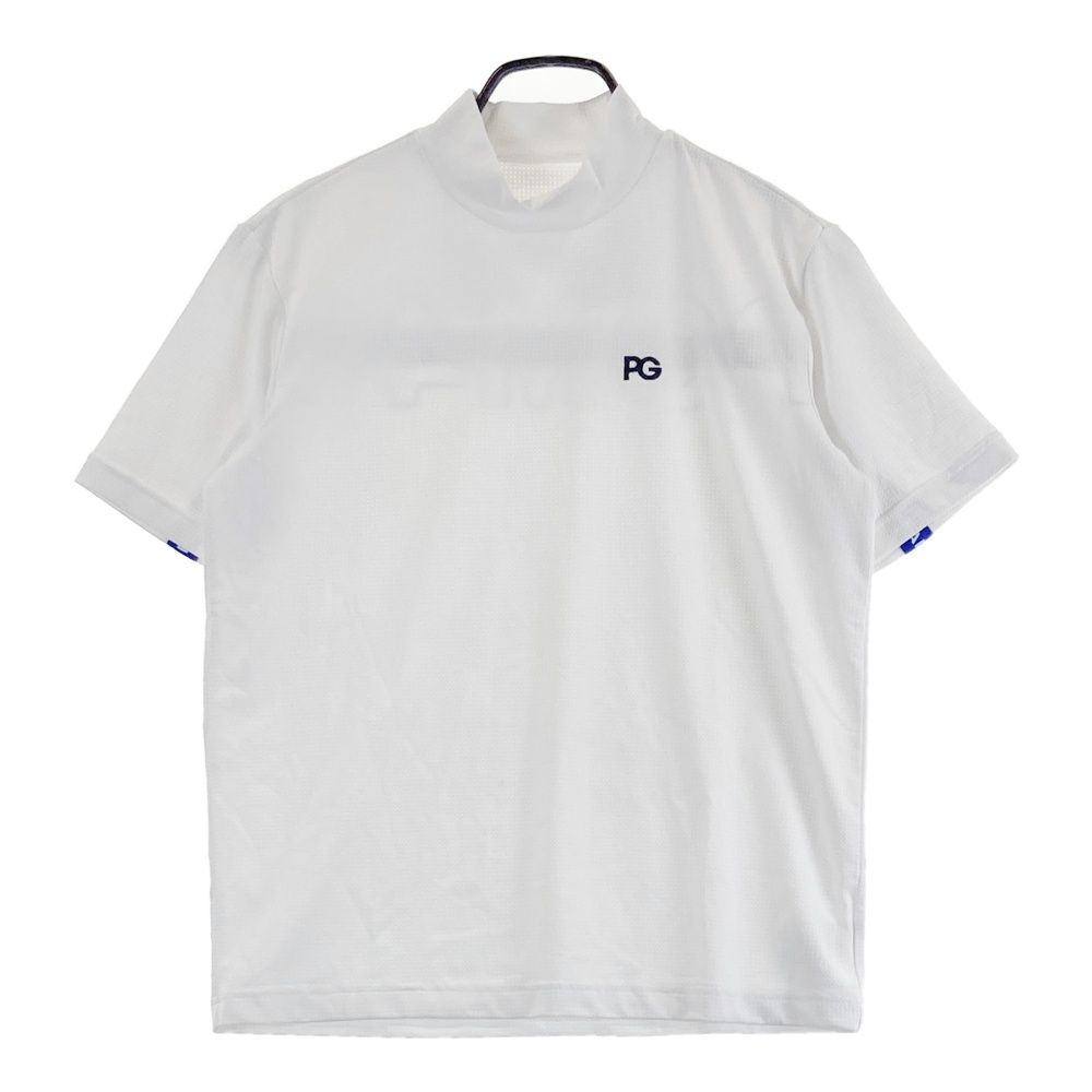 サイズ 3 PEARLY GATES パーリーゲイツ ハイネック半袖Tシャツ ホワイト系 ゴルフウェア メンズ ストスト