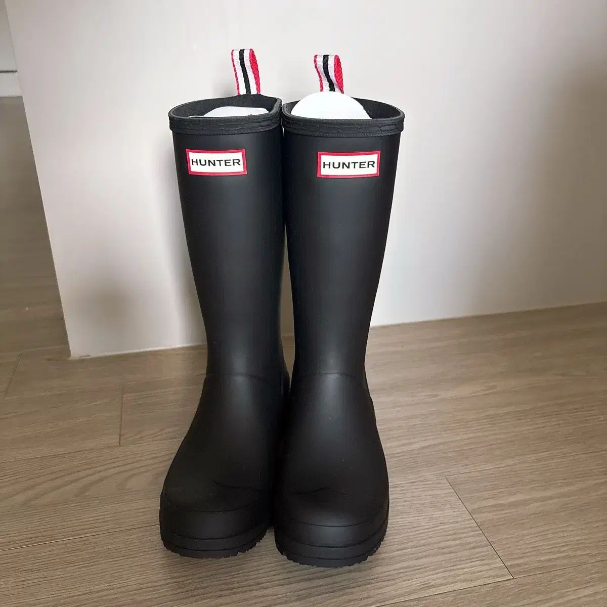 未着用 ハンター WOMENオリジナル プレイ トール レインブーツ ブラック WFT 20