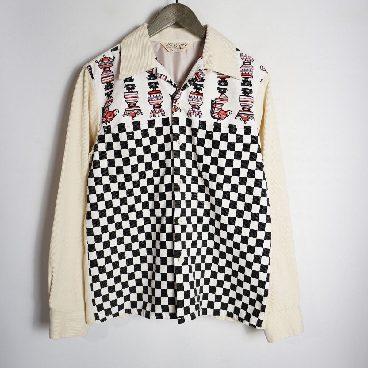 JELADO STARRY GATE ジェラード スターリーゲート 長袖 コーデュロイ ウエストコースト シャツ チェッカー柄 サイズM 1117 P