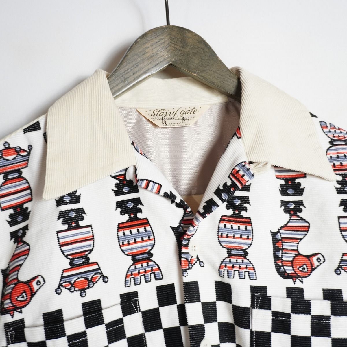 JELADO STARRY GATE ジェラード スターリーゲート 長袖 コーデュロイ ウエストコースト シャツ チェッカー柄 サイズM 1117 P