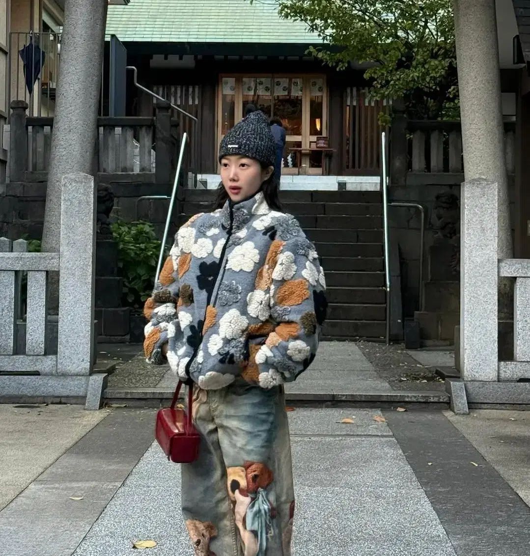 EPINGLER FLOWER FLEECE - GREY