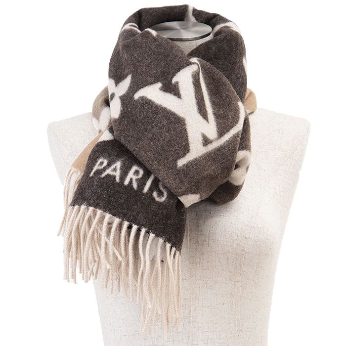 極美品】LOUIS VUITTON ルイ・ヴィトン マフラー エシャルプ