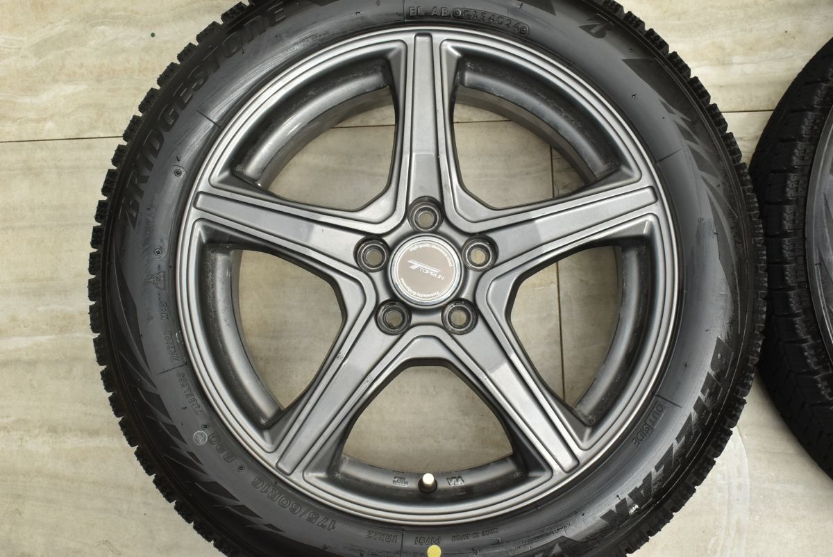 バリ溝 トップラン 16 in 6 J 45 PCD 100 ブリヂストン ブリザック VRX 2 175 60 R 170系 シエンタ 120系 ラクティス サイズ