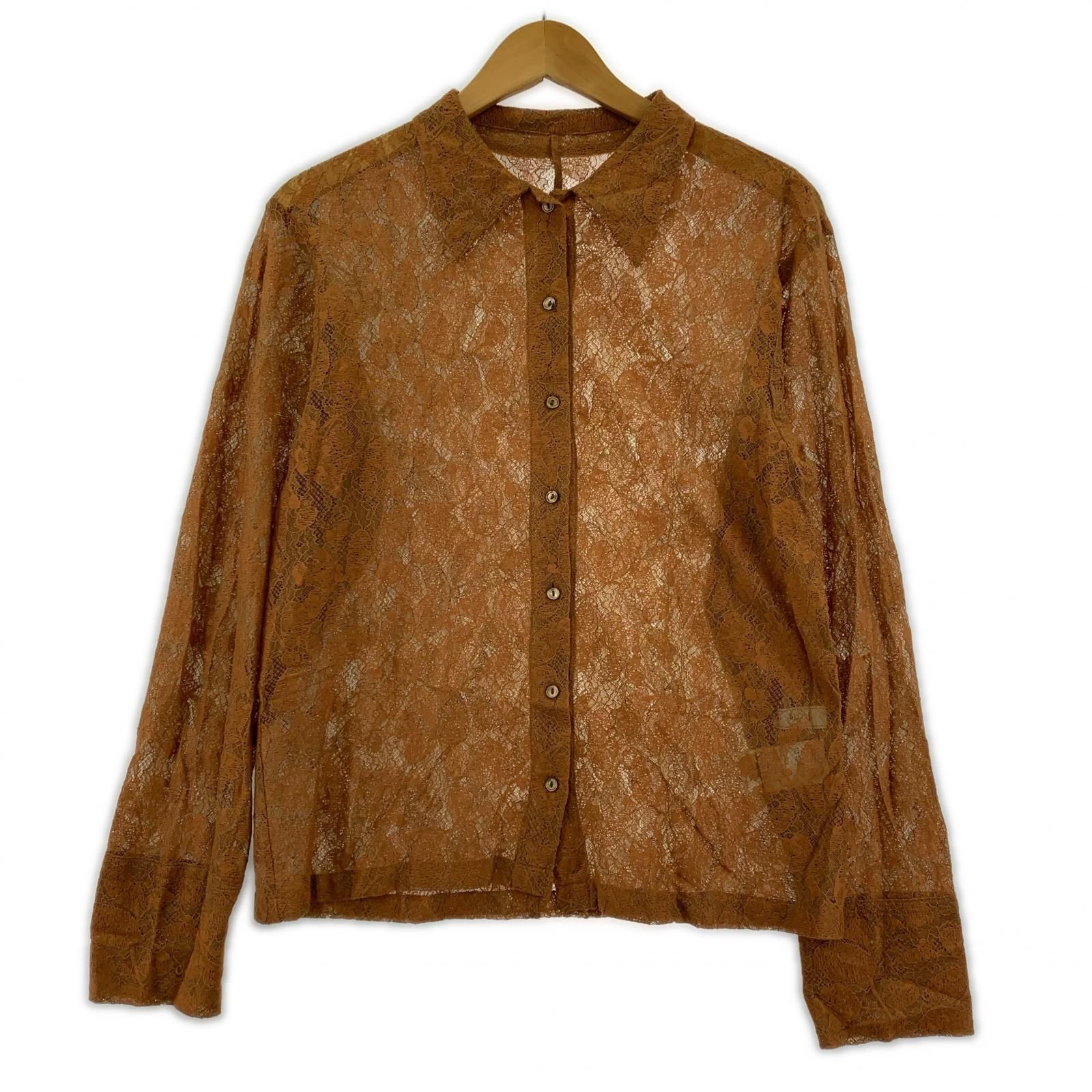 IENA SLOBE イエナ スローブ 総レース ボウタイブラウス size表記なし ブラウン