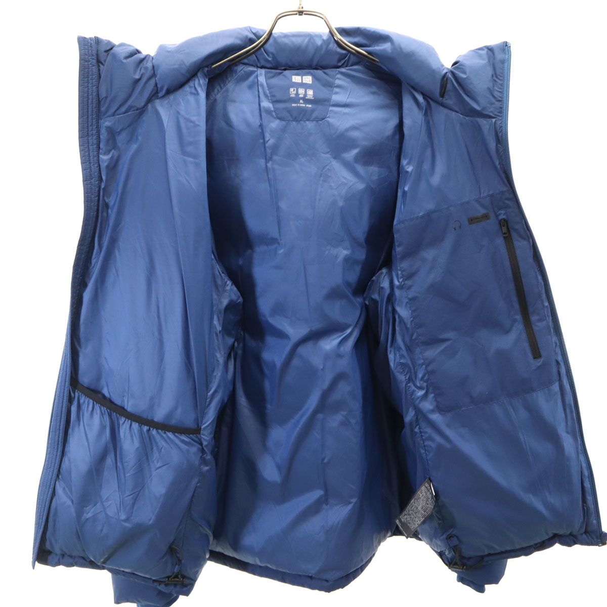 UNIQLO ユニクロ シームレス ダウンジャケット XL ネイビー メンズ 